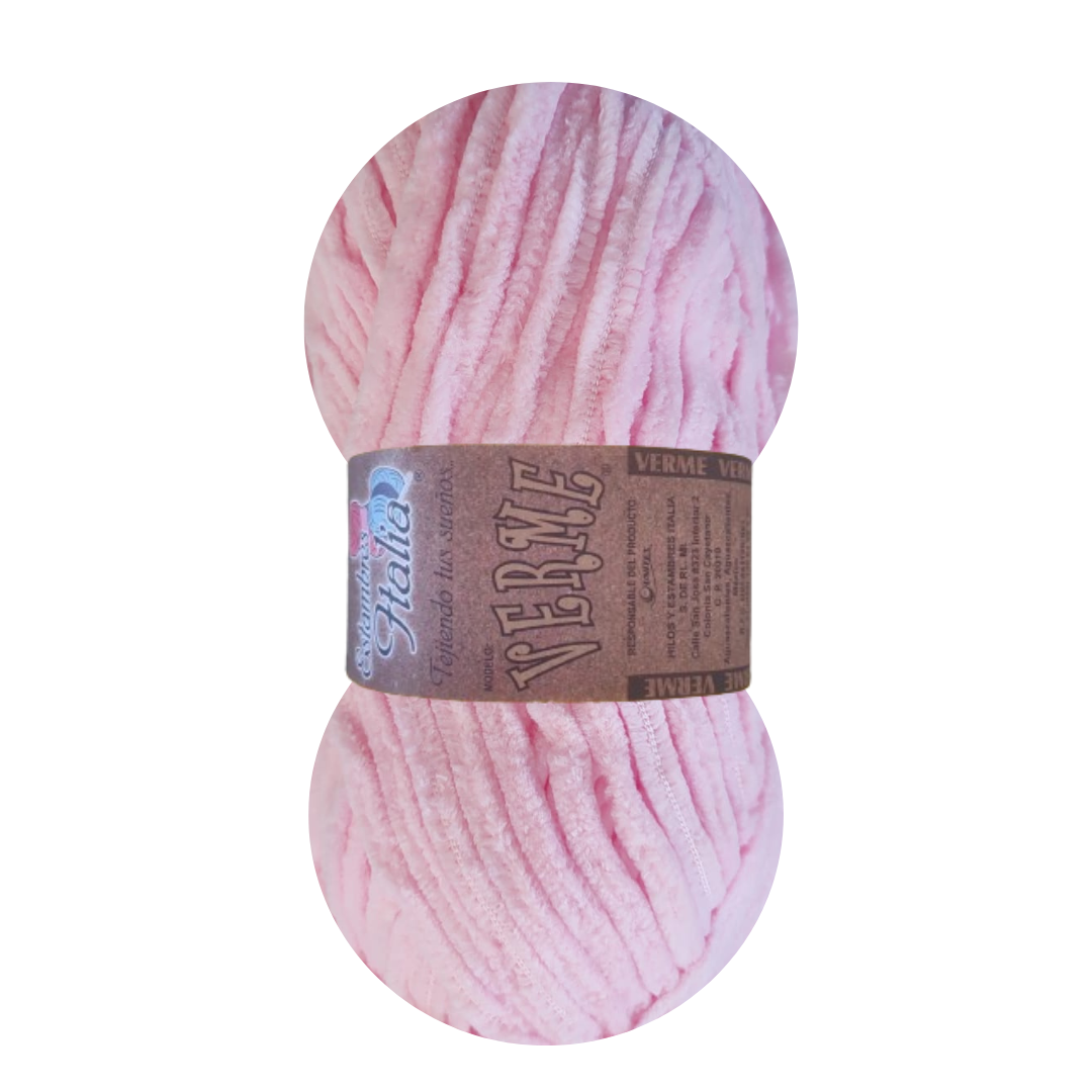 estambre chenille verme