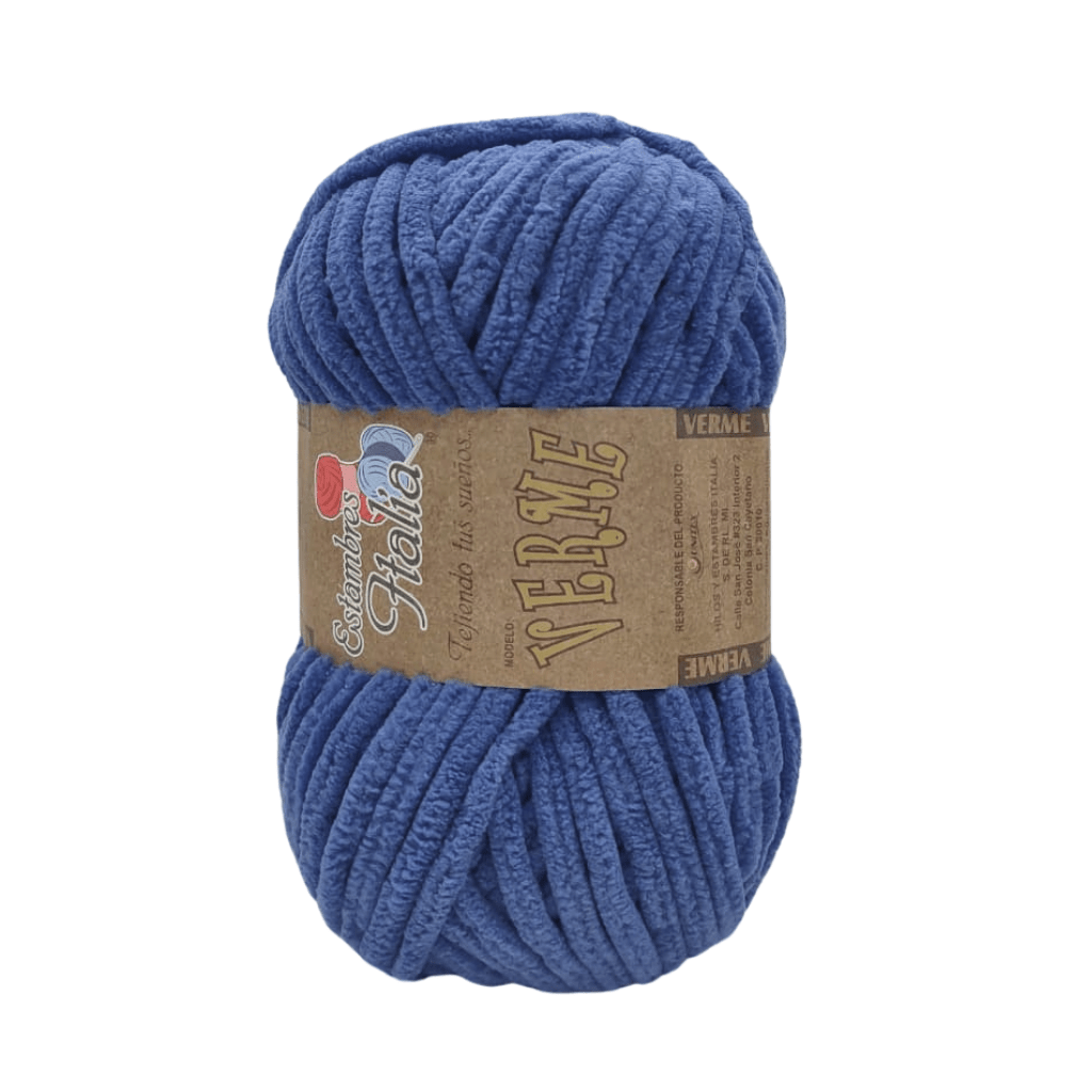 estambre chenille verme
