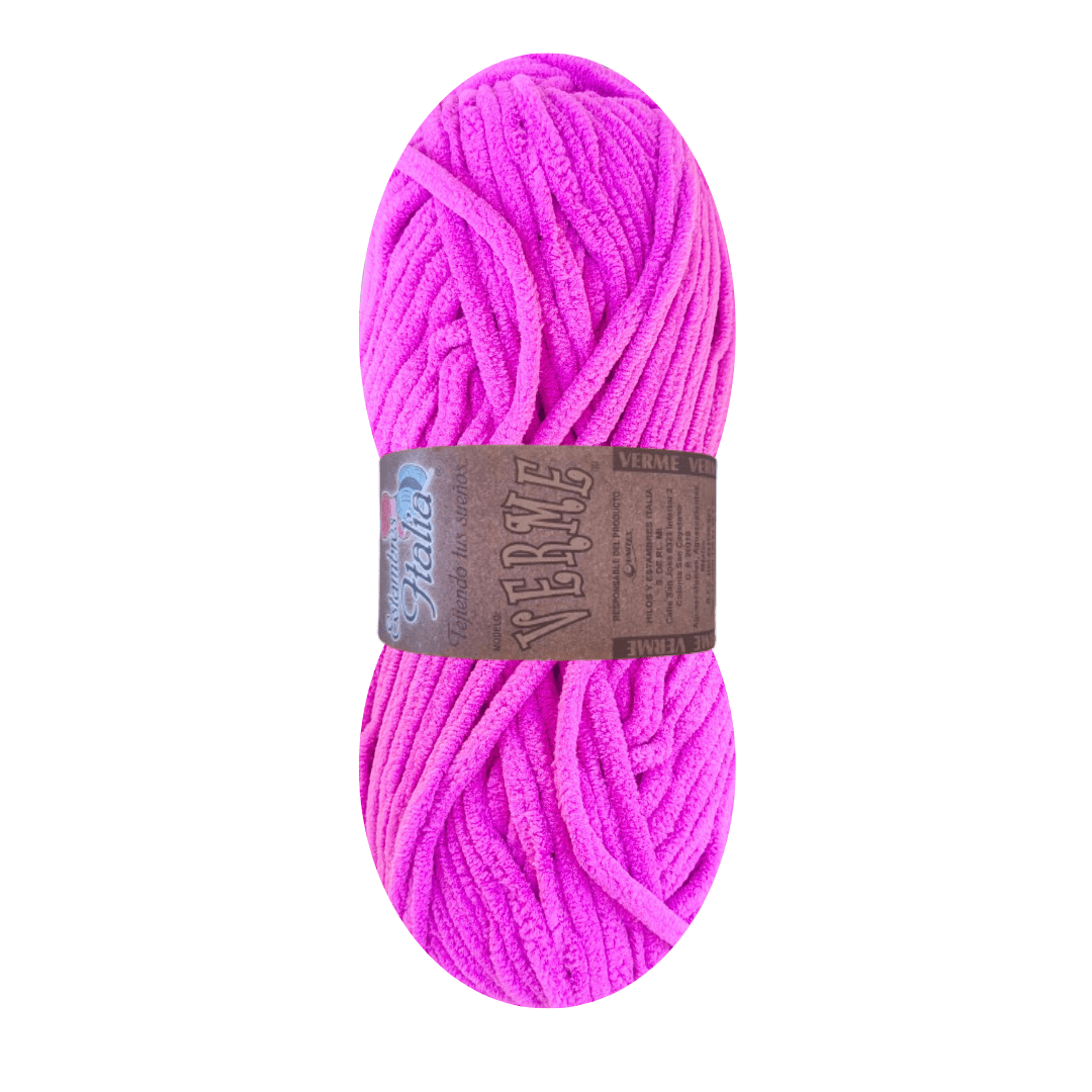 estambre chenille verme