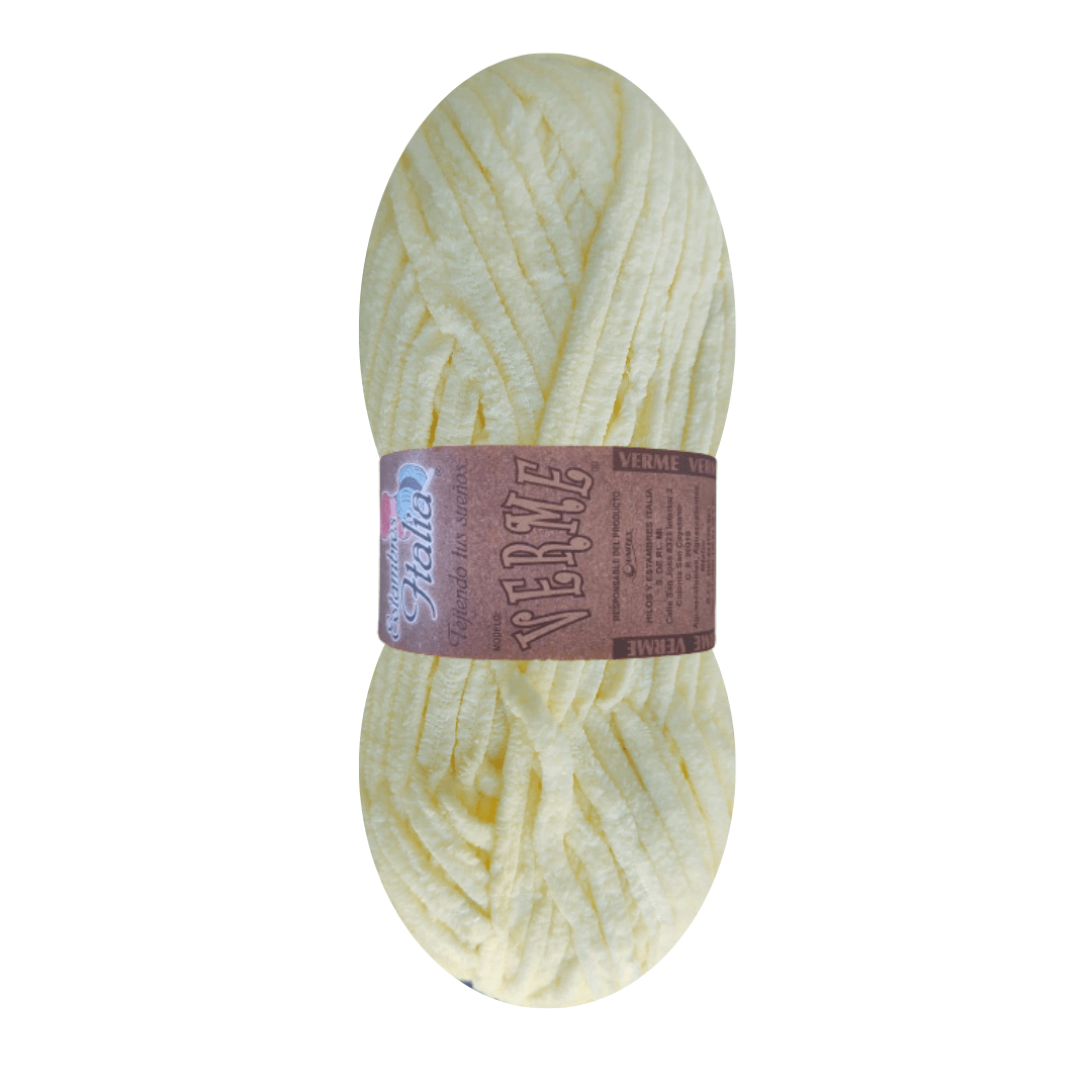 estambre chenille verme