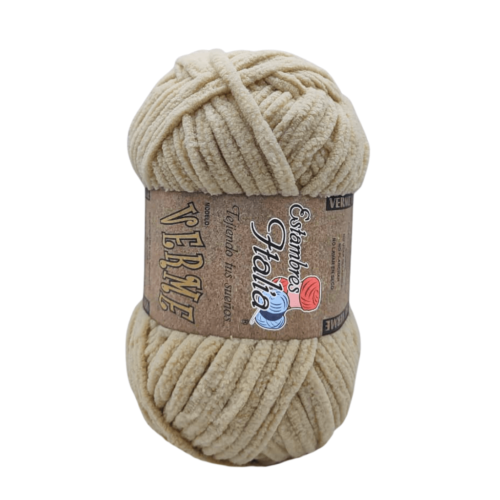 estambre chenille verme