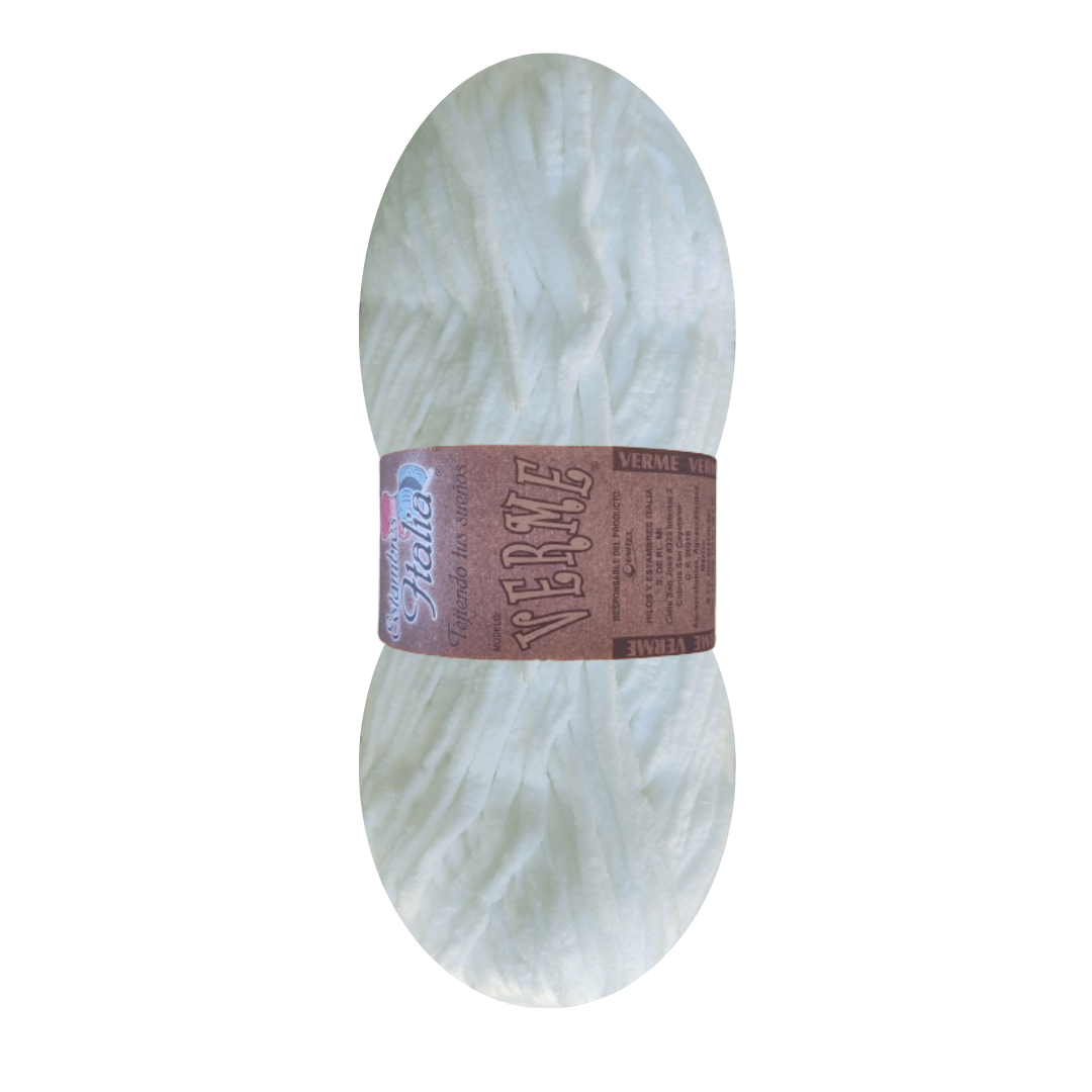 estambre chenille verme