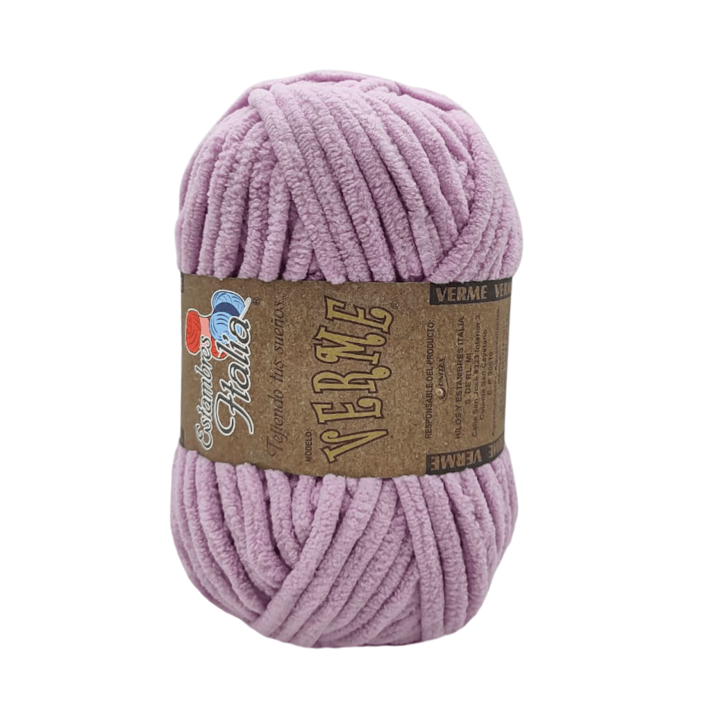estambre chenille verme