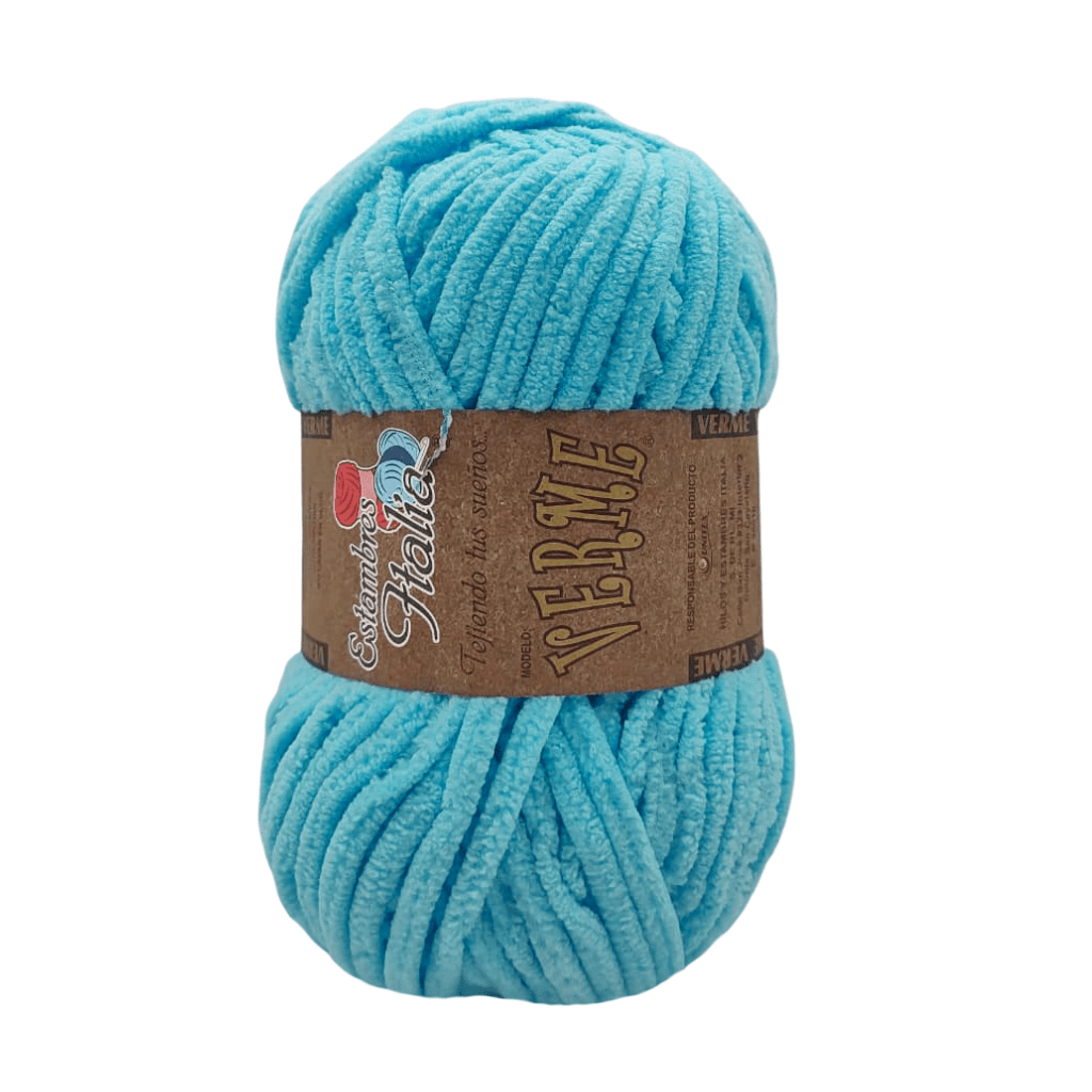 estambre chenille verme
