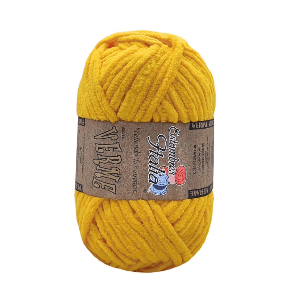 estambre chenille verme