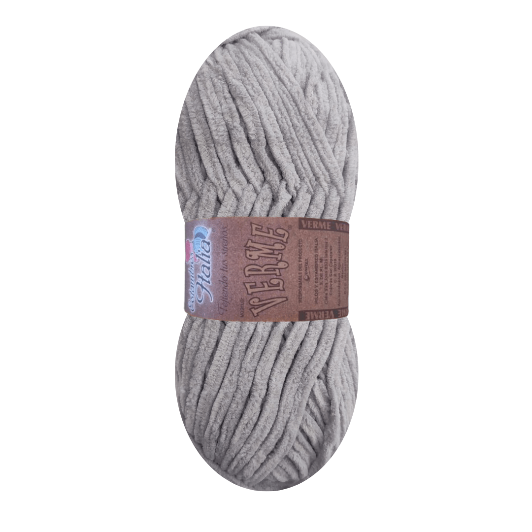 estambre chenille verme