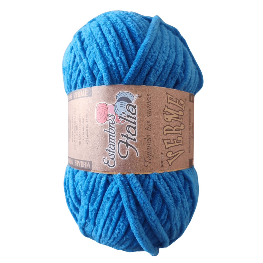 estambre chenille verme