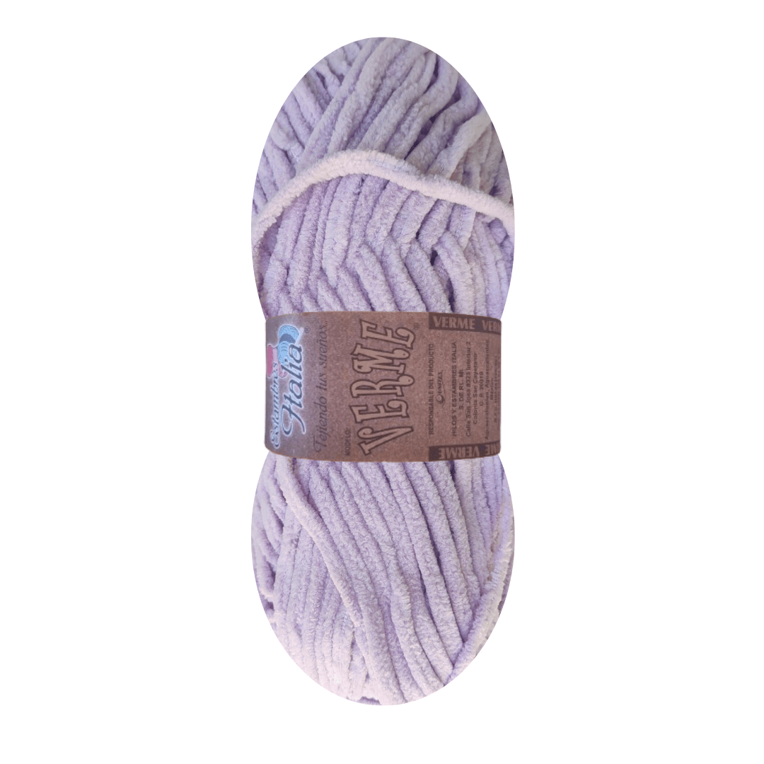 estambre chenille verme