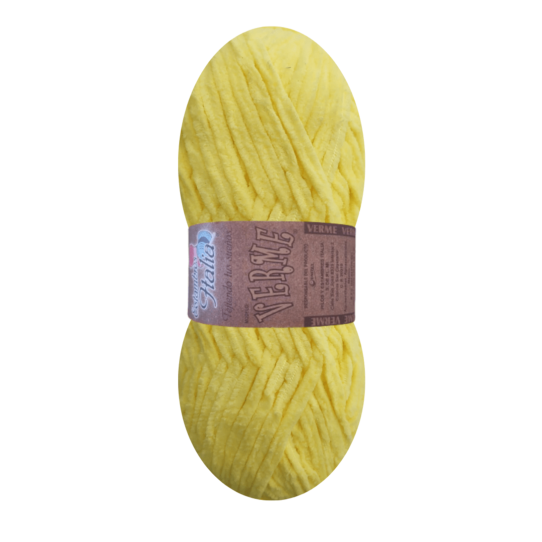 estambre chenille verme