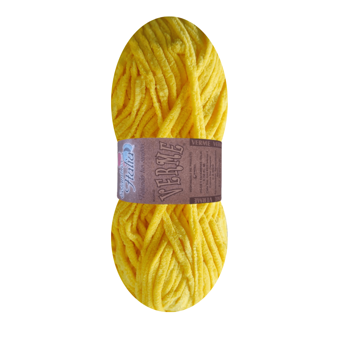 estambre chenille verme