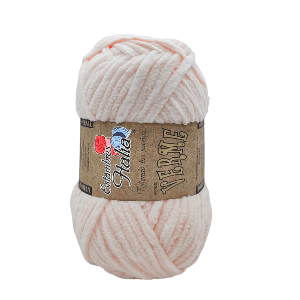 estambre chenille verme