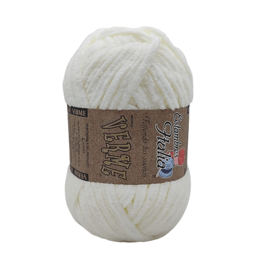 estambre chenille verme