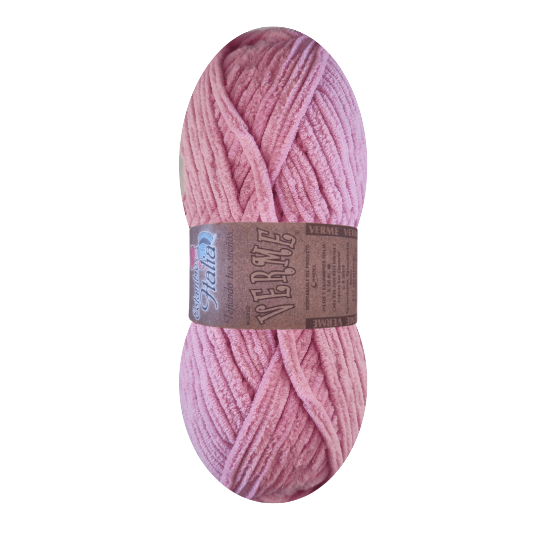 estambre chenille verme