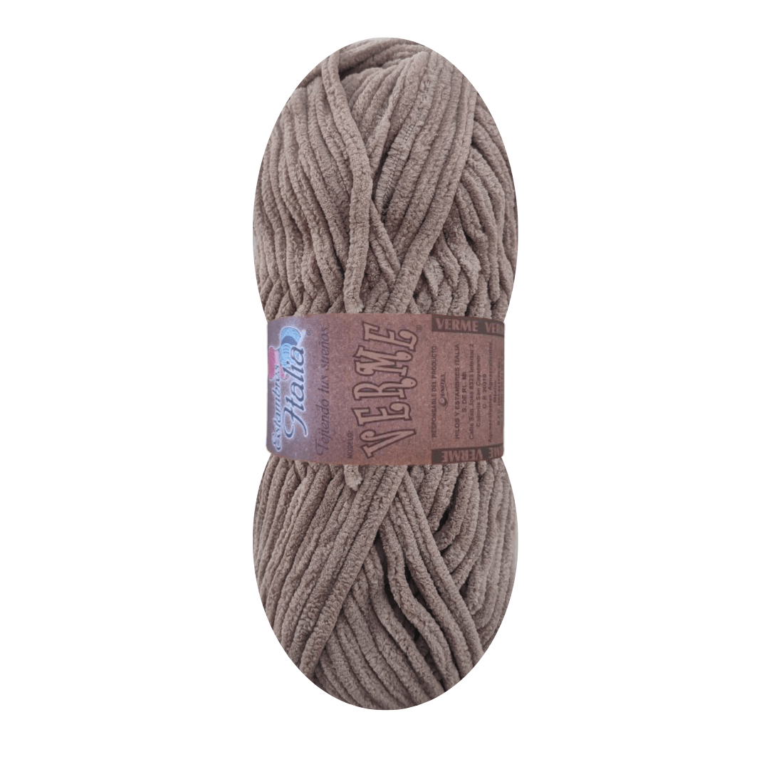 estambre chenille verme