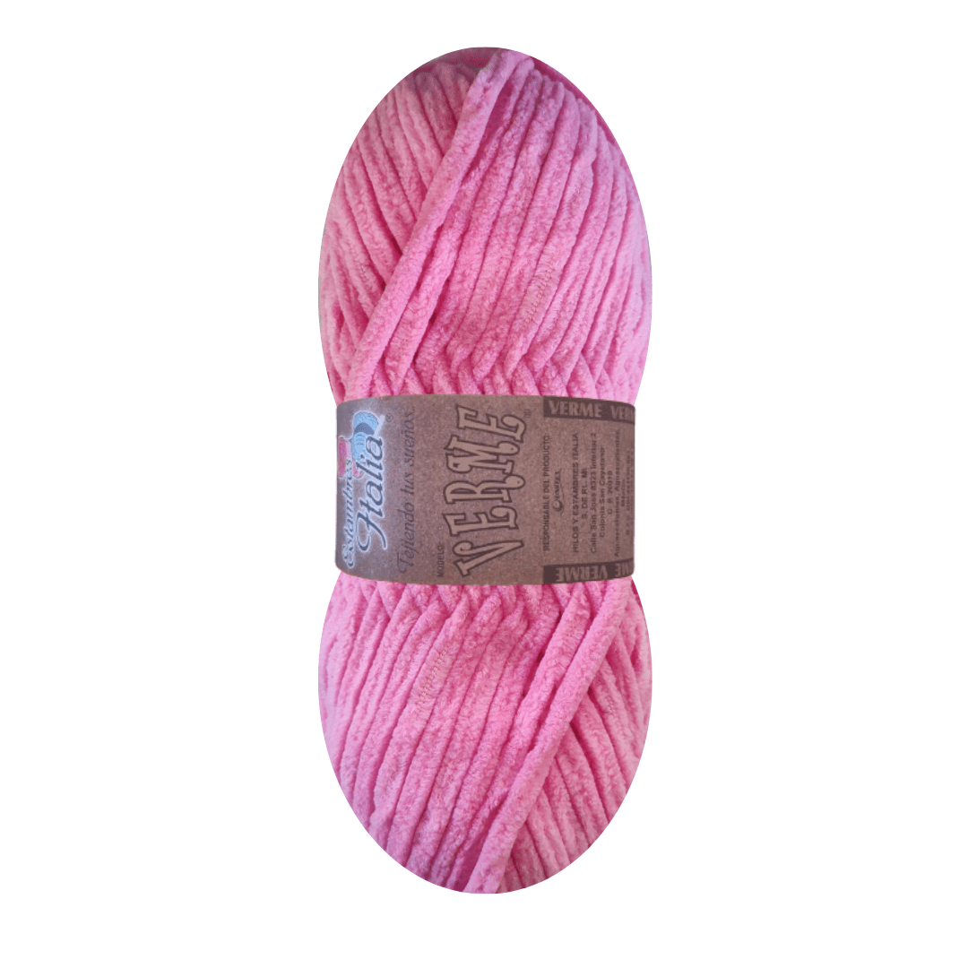 estambre chenille verme