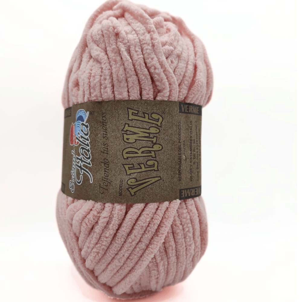 estambre chenille verme