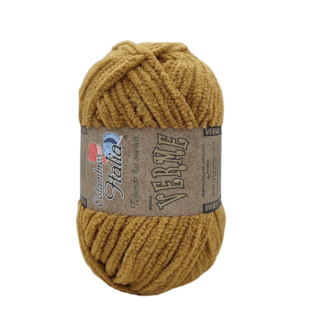 estambre chenille verme