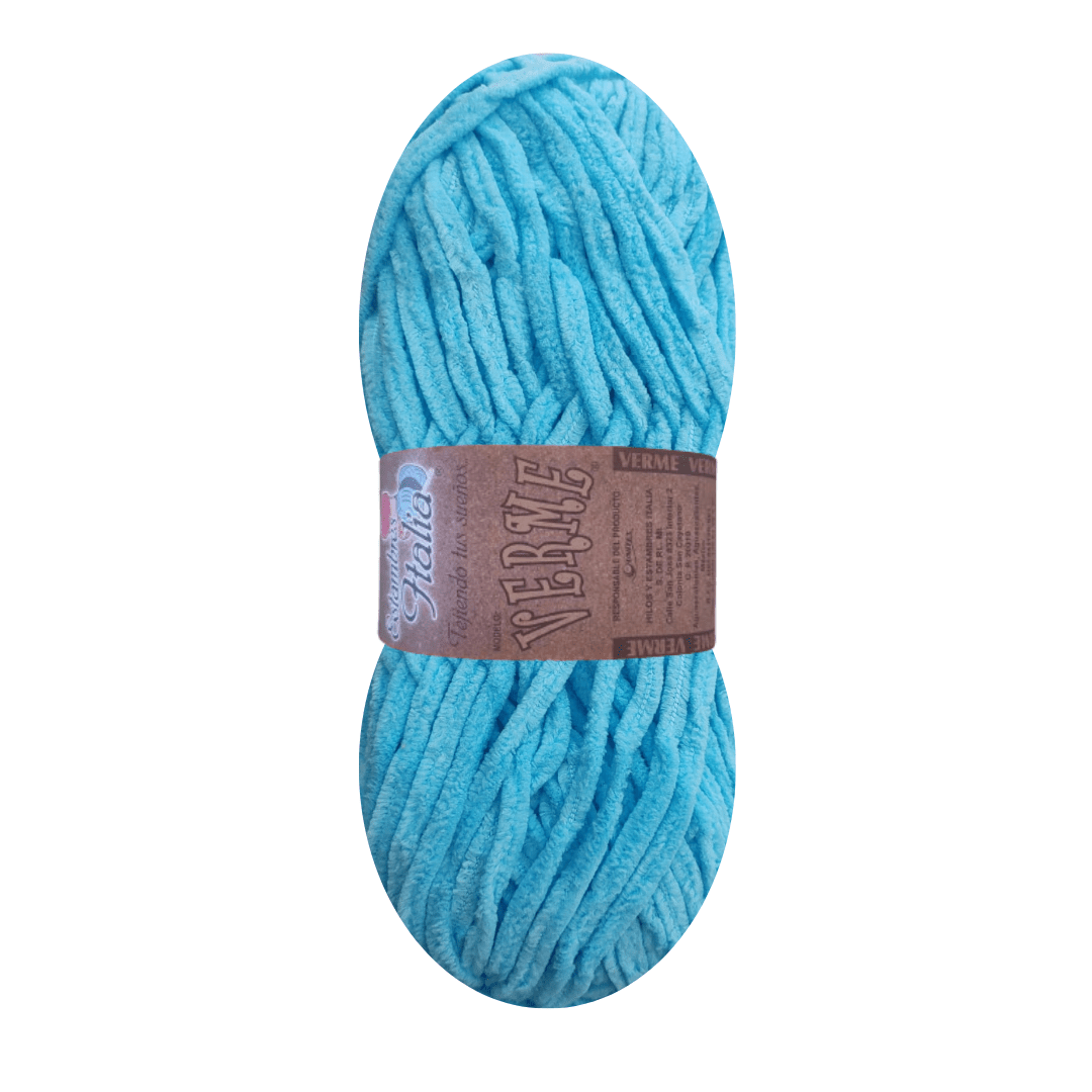 estambre chenille verme