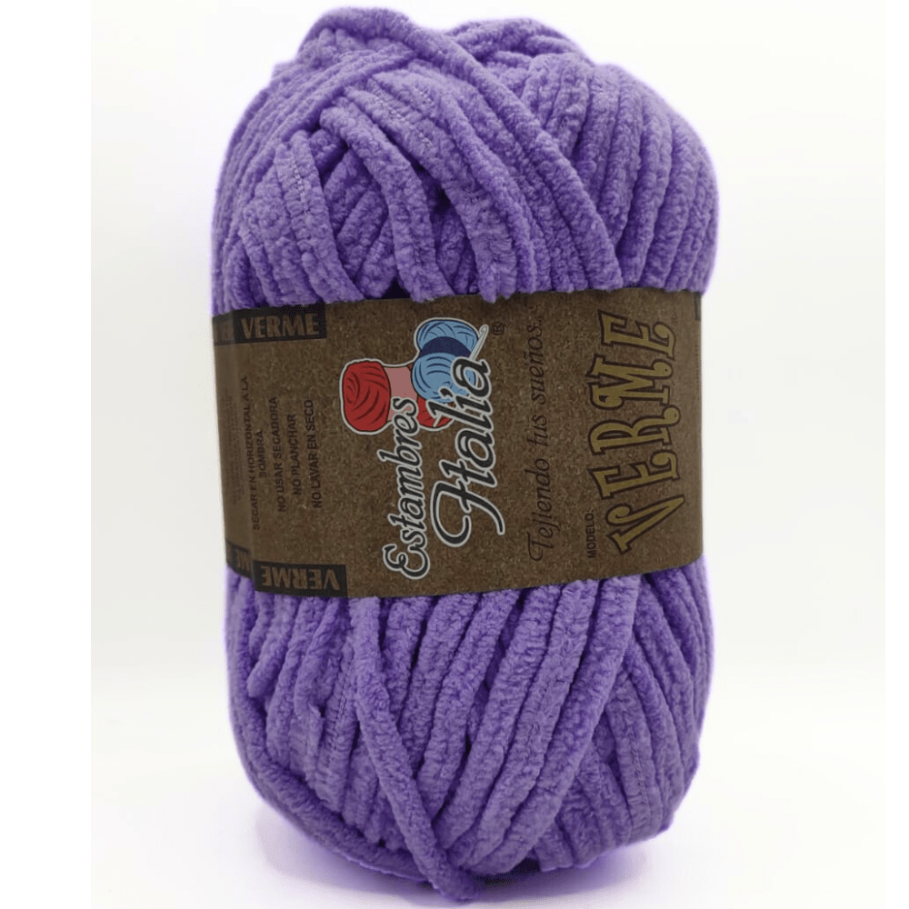 estambre chenille verme