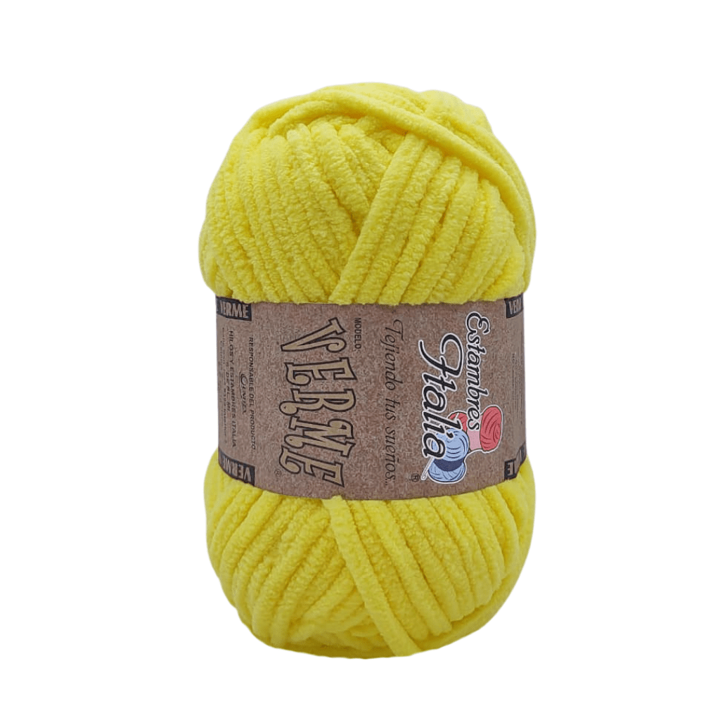 estambre chenille verme