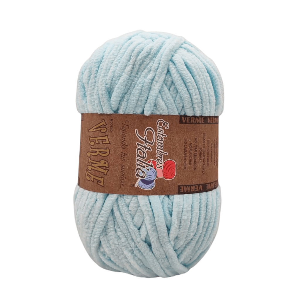 estambre chenille verme