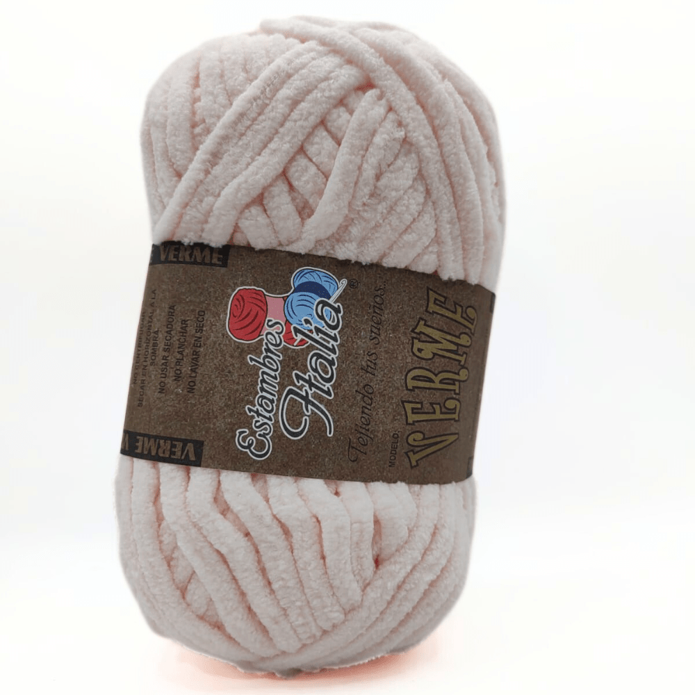 estambre chenille verme