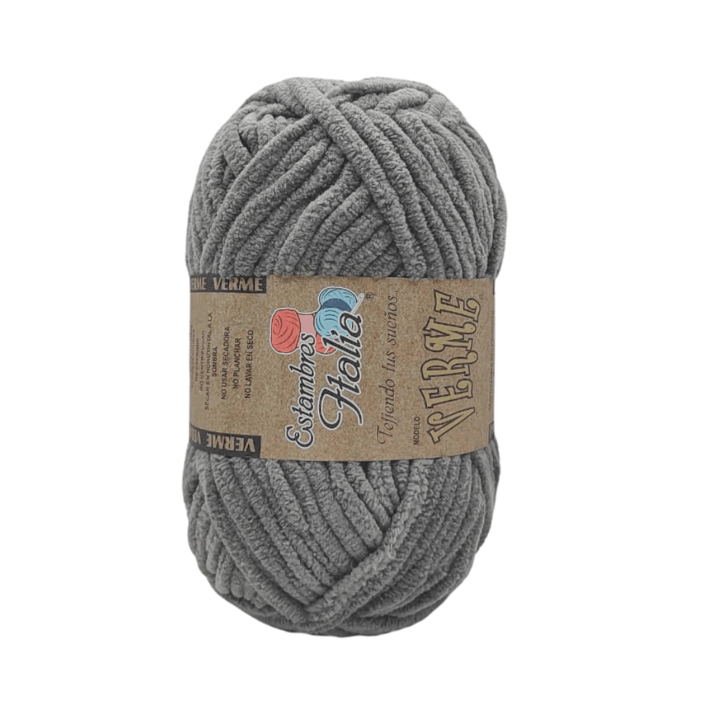 estambre chenille verme
