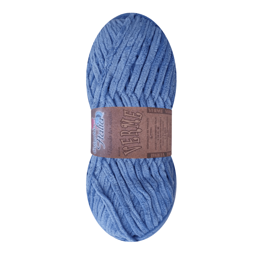 estambre chenille verme