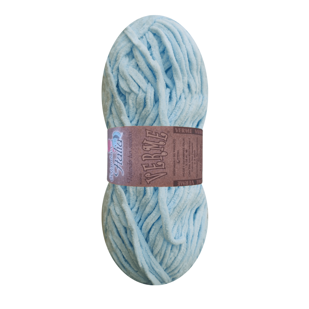 estambre chenille verme