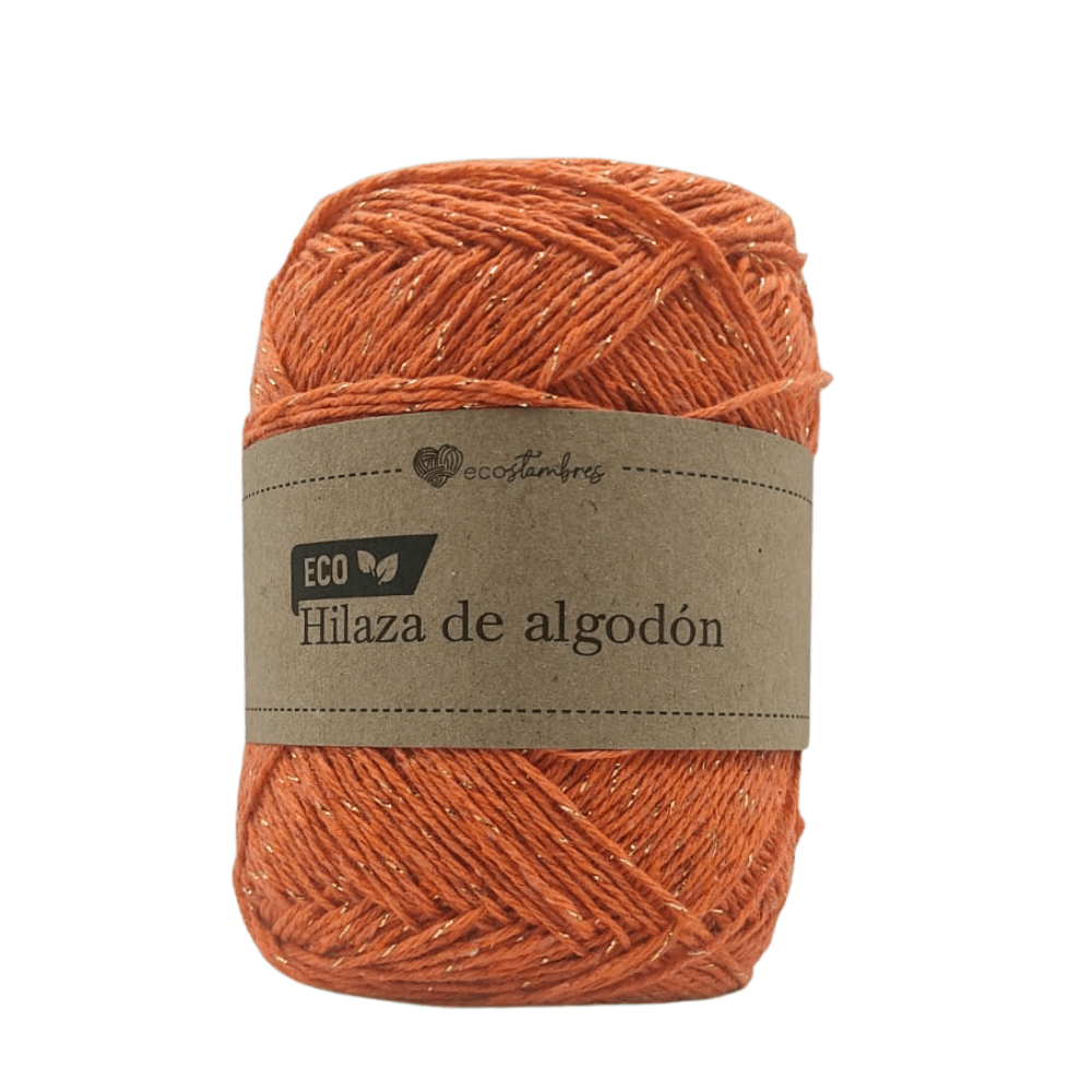 Hilaza brillante de algodón ecológico 1 mm