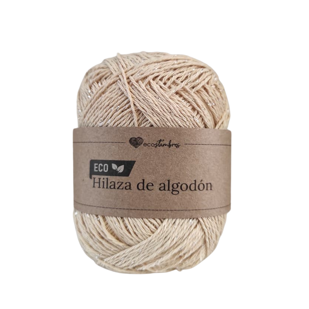 Hilaza brillante de algodón ecológico