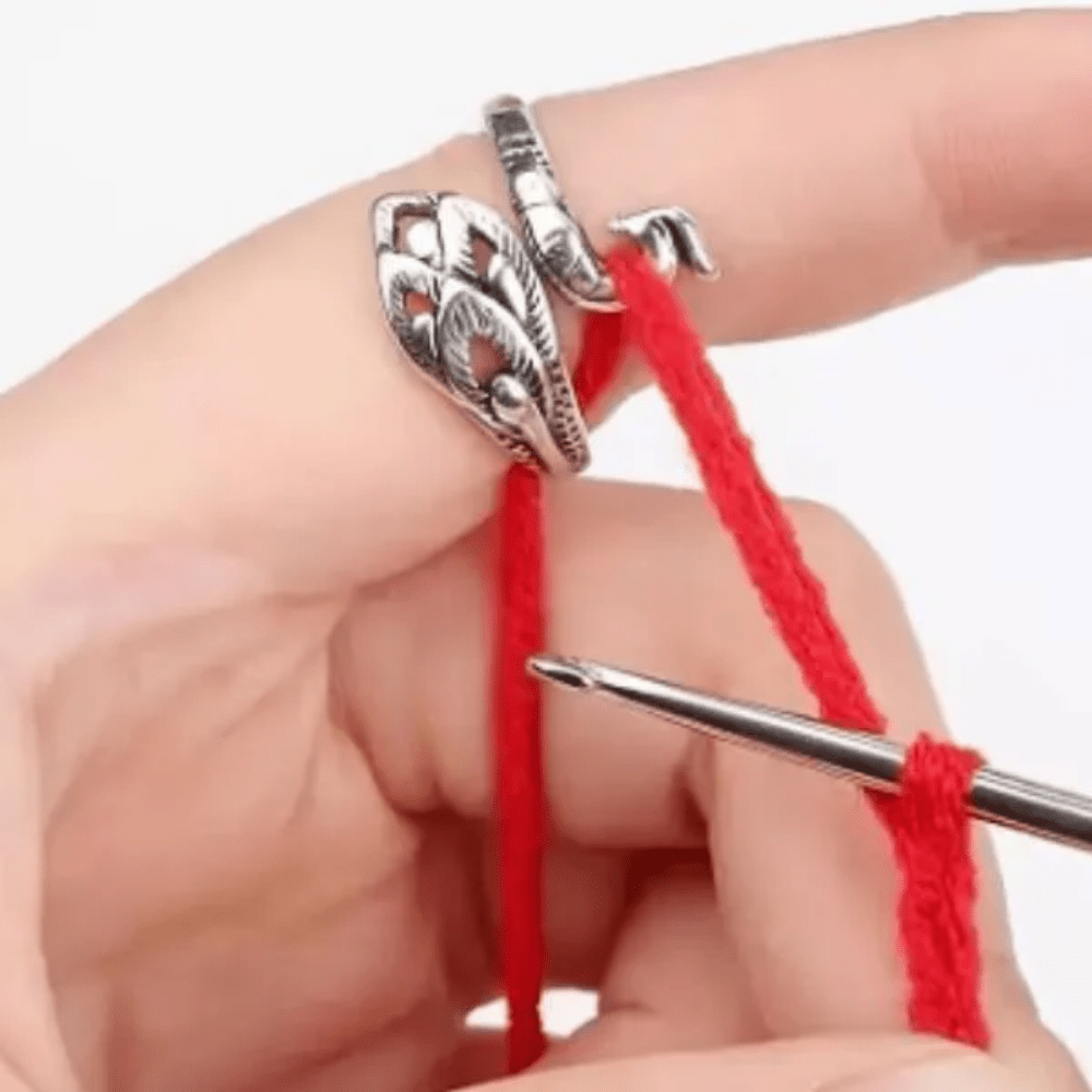 anillo para tejedora