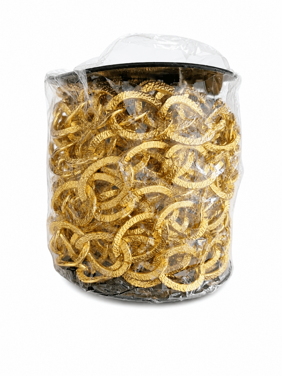 Cadena Dorada Decorativa de Hierro – 5 Metros
