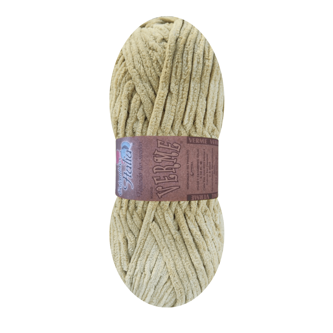 estambre chenille verme