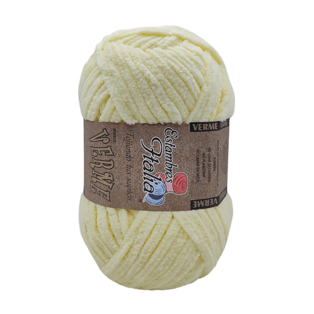 estambre chenille verme