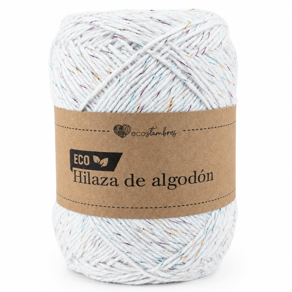 Hilaza brillante de algodón ecológico 1 mm