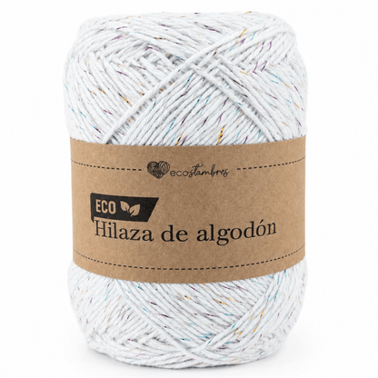 Hilaza brillante de algodón ecológico 1 mm