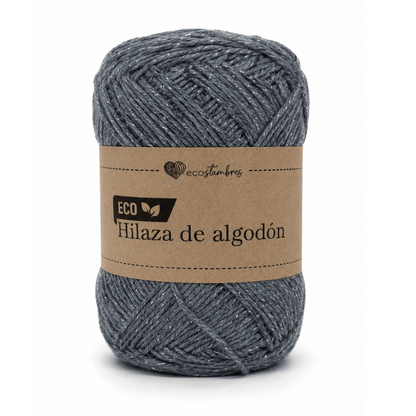 Hilaza brillante de algodón ecológico 1 mm
