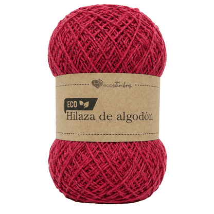 Hilaza brillante de algodón ecológico 1 mm