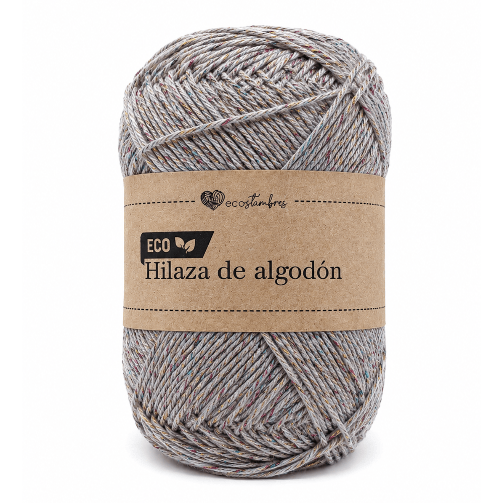 Hilaza brillante de algodón ecológico 1 mm