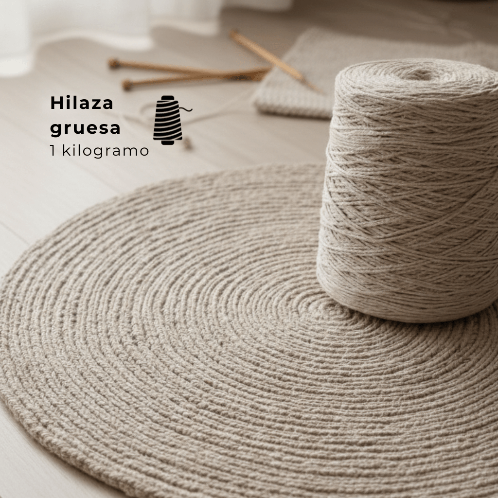Hilaza de algodón ecológico gruesa 3mm